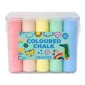Snazzee Coloured Chalk 5 Colours Set of 20